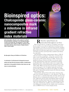Bioinspired optics—Chalcogenide glass-ceramic nanocomposites mark a milestone in infrared gradient refractive index materials