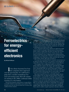 Ferroelectrics for energy-efficient electronics