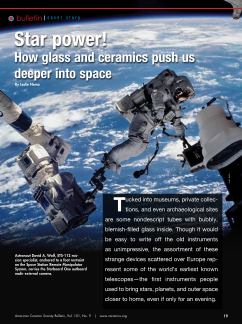 Star power! How glass and ceramics push us deeper into space cover image