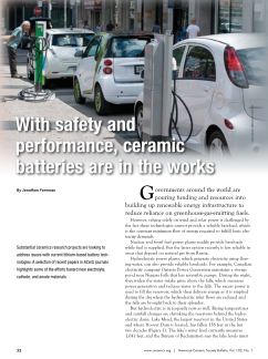 With safety and performance, ceramic batteries are in the works