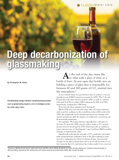 Deep decarbonization of glassmaking